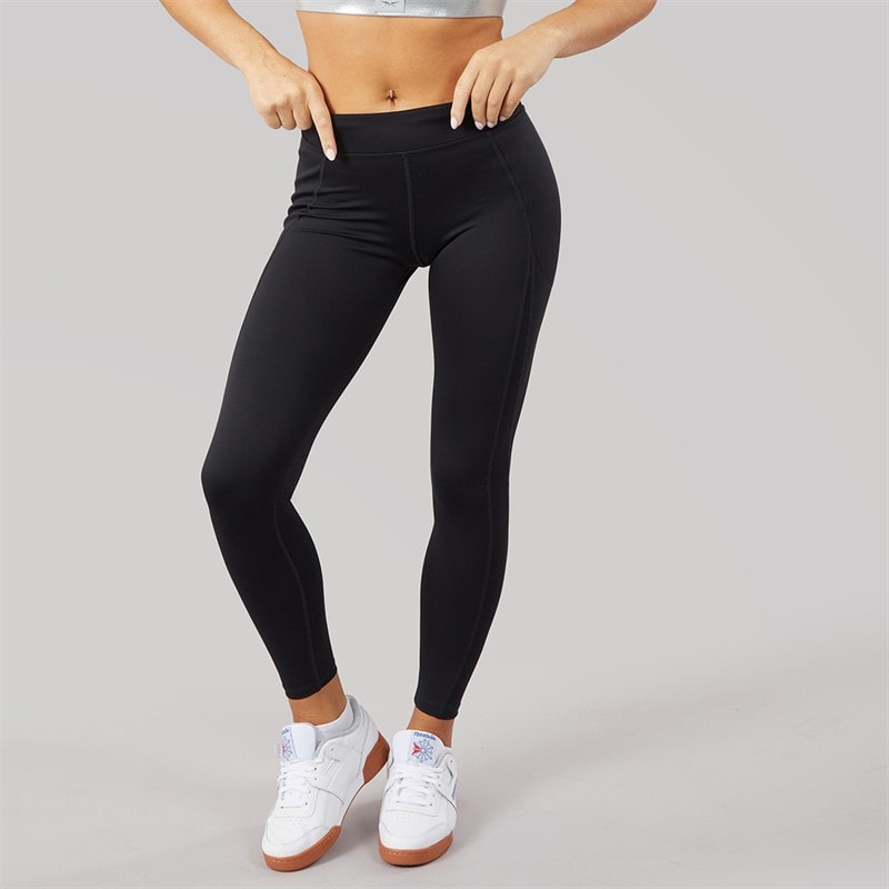 Reebok Womens Lux Contour High Waisted Tight Leggings Black - Image 3