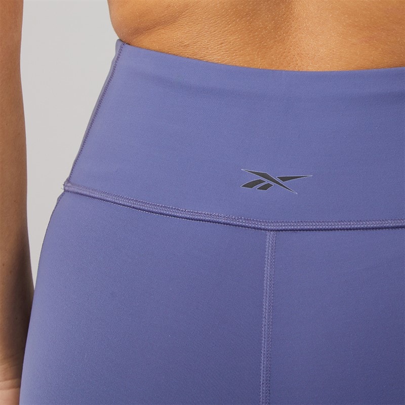 Reebok Womens Lux High Waisted Bike Shorts Twilight Purple - Image 5
