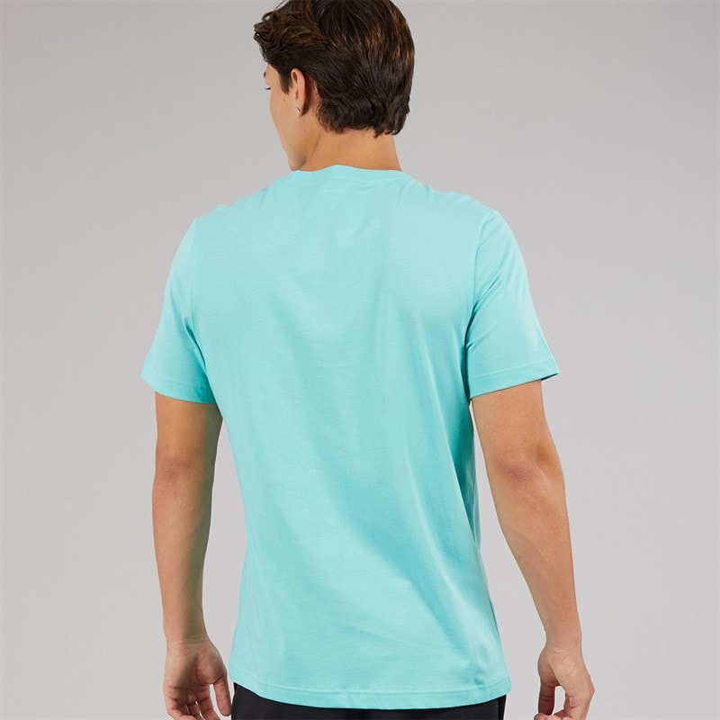 Reebok Mens Reebok Identity Small Logo T-Shirt Ai Aqua - Image 2