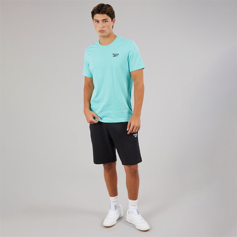 Reebok Mens Reebok Identity Small Logo T-Shirt Ai Aqua - Image 3