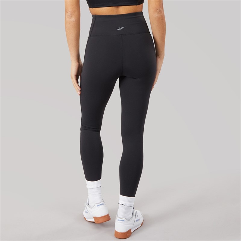 Reebok Womens Lux High Waist Tight Leggings Black - Image 2