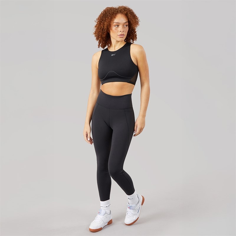 Reebok Womens Lux High Waist Tight Leggings Black - Image 4