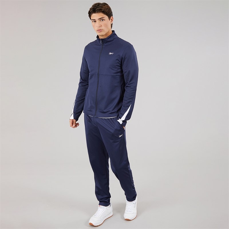 Reebok Mens Reebok Identity Poly Tracksuit Set Vector Navy