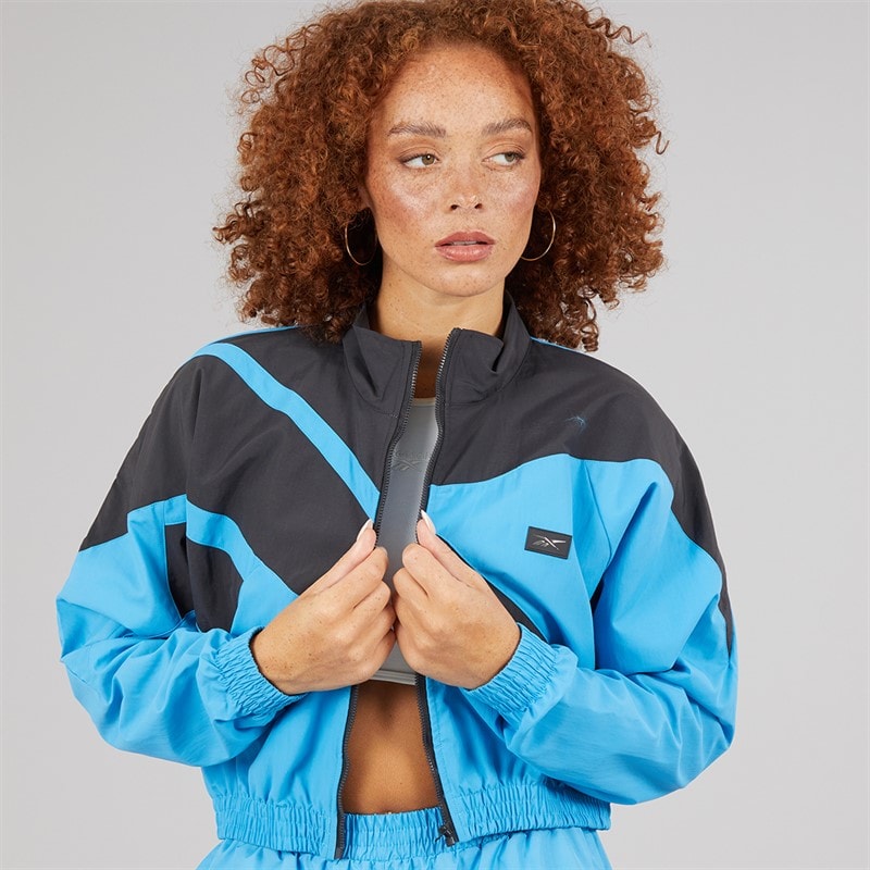 Reebok Womens X Angel Collection Vector Track Jacket Always Blue