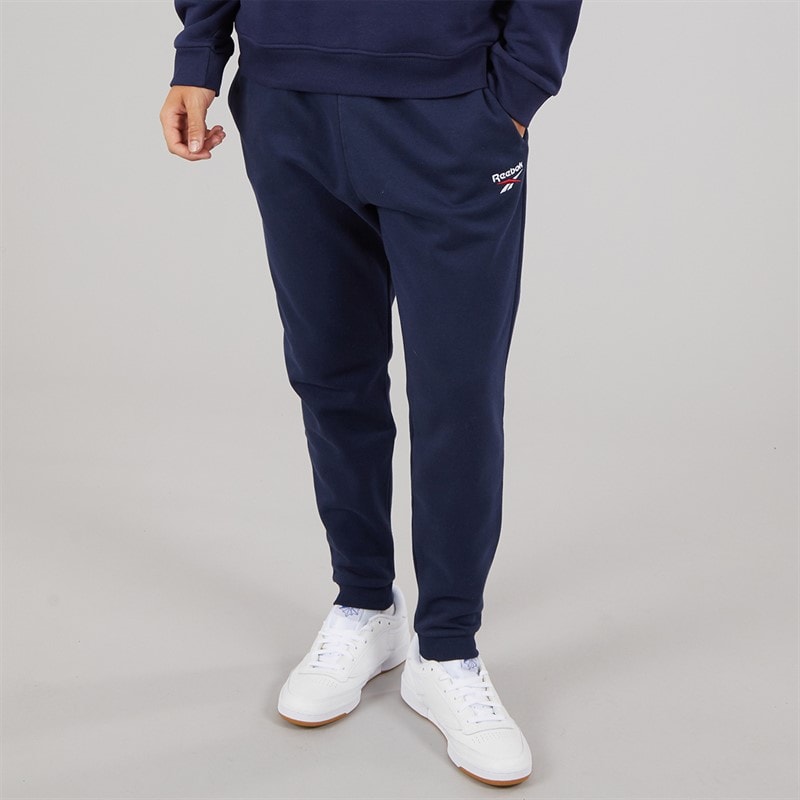 Reebok Mens Reebok Identity Small Logo Fleece Joggers Vector Navy/Vector Navy