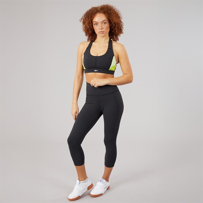 Reebok Womens Lux 3/4 High Waist Tight Leggings Black - Image 3