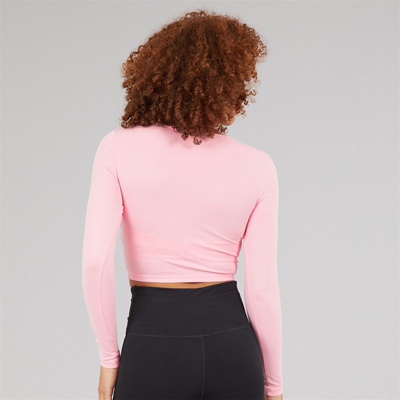 Reebok Womens X Barbie Crop Top Astro Rose - Image 2