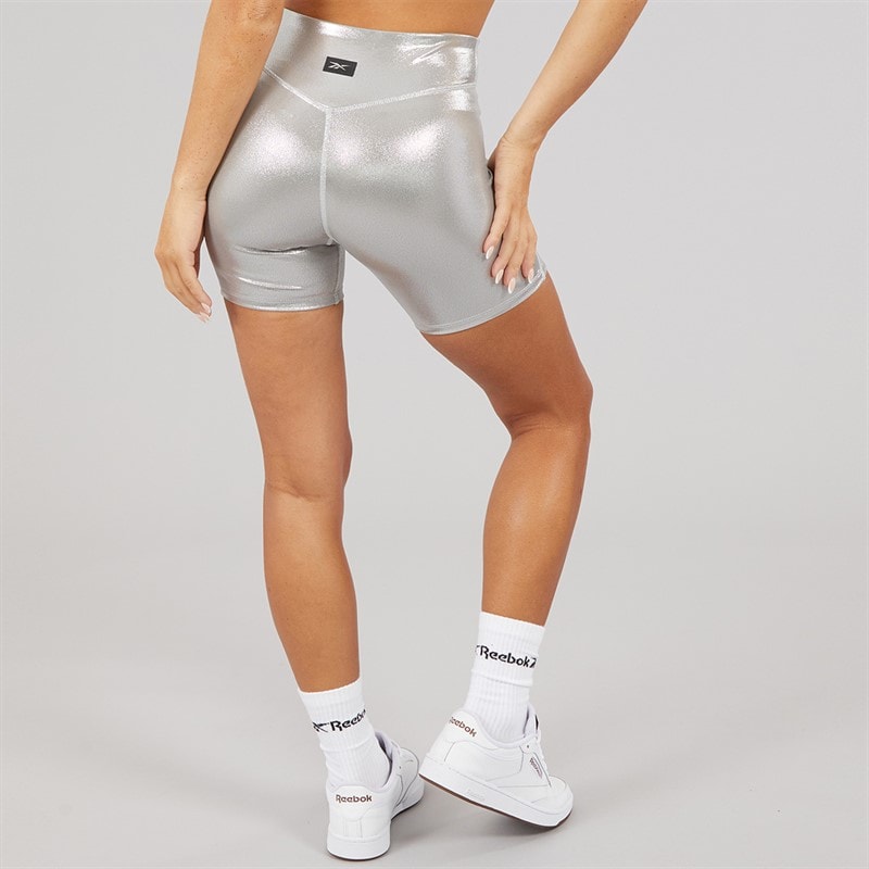 Reebok Womens X Angel Collection Lux Contour Bike Shorts Chrome Peyer Pantone - Image 2