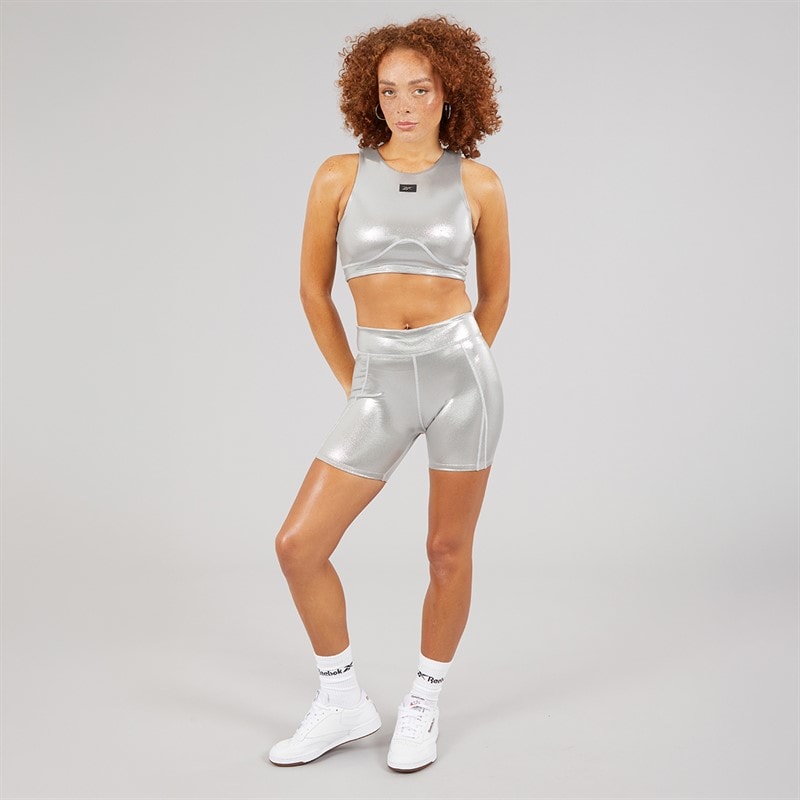 Reebok Womens X Angel Collection Lux Contour Bike Shorts Chrome Peyer Pantone - Image 4