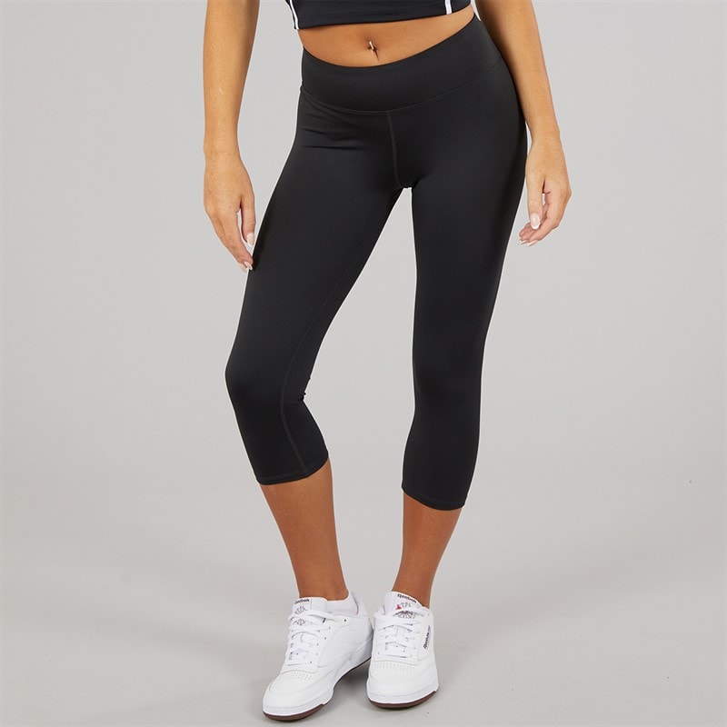 Reebok Womens ID Train Capri Leggings Night Black