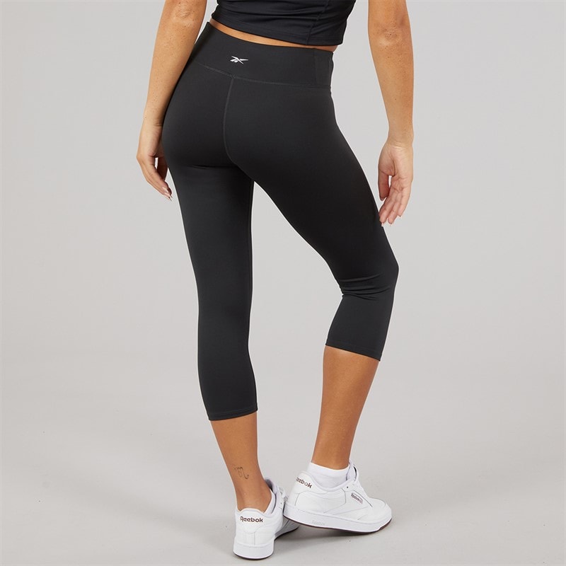 Reebok Womens ID Train Capri Leggings Night Black - Image 2