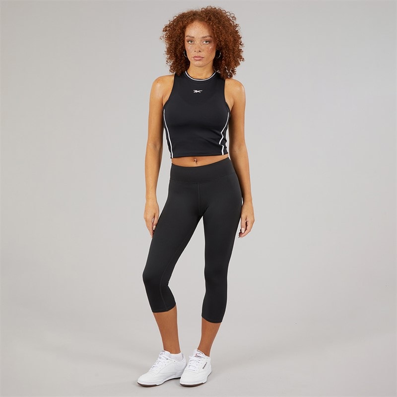 Reebok Womens ID Train Capri Leggings Night Black - Image 3