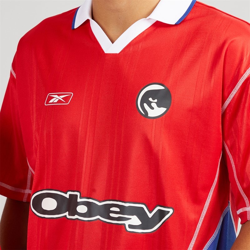 Reebok X Obey Jersey Vector Red - Image 3