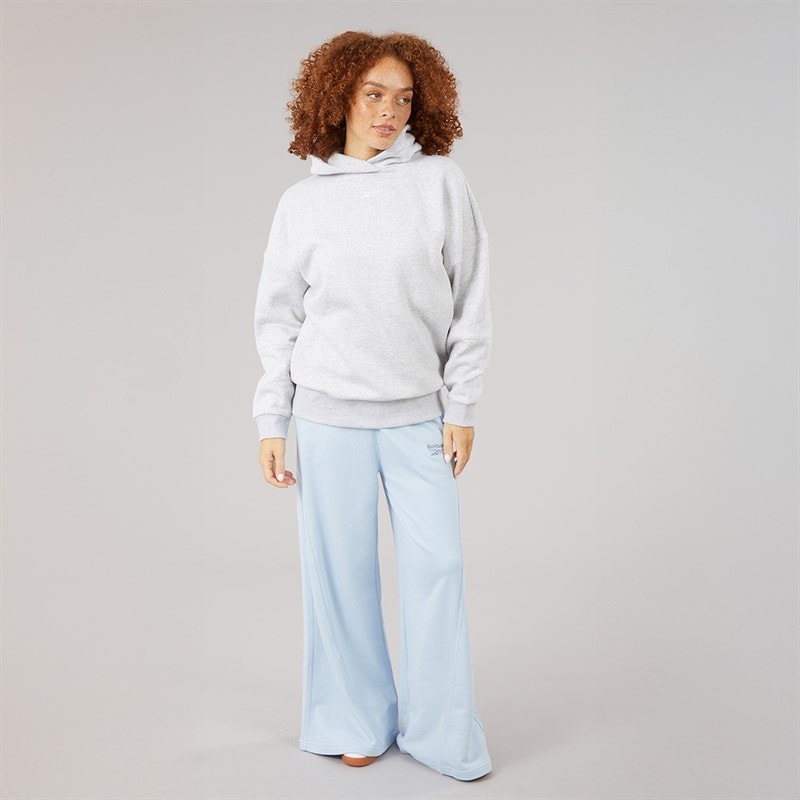 Reebok Womens Lux Oversized Hoodie Light Grey Heather - Image 4