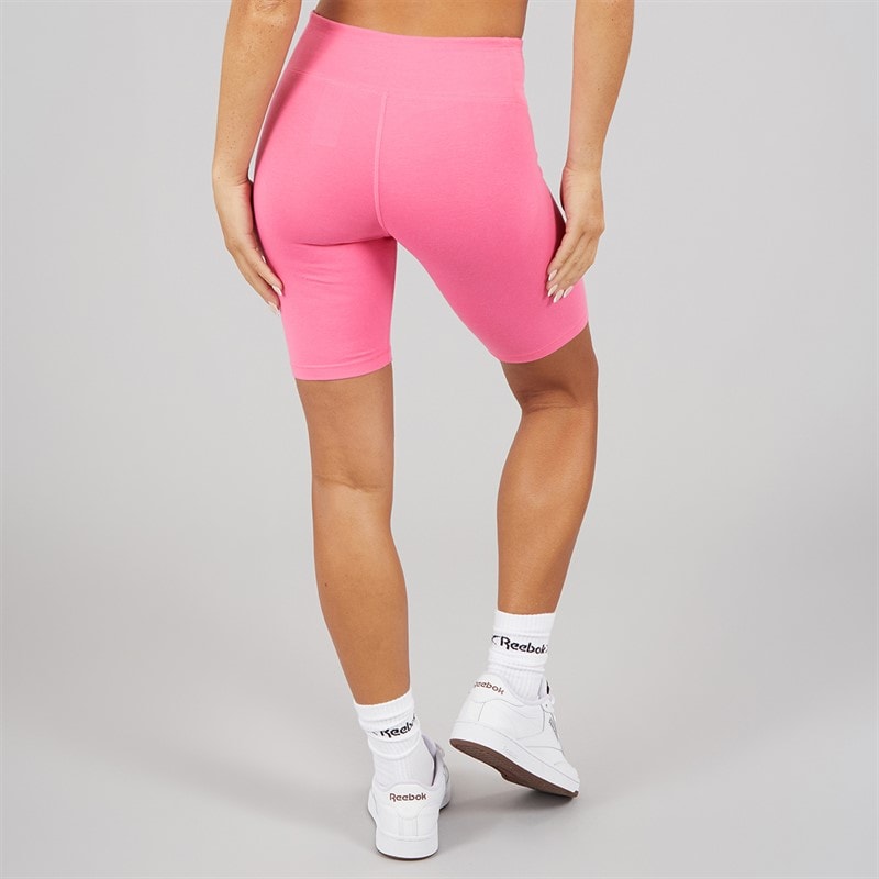 Reebok Womens Reebok Identity Small Logo Fitted Shorts True Pink - Image 2