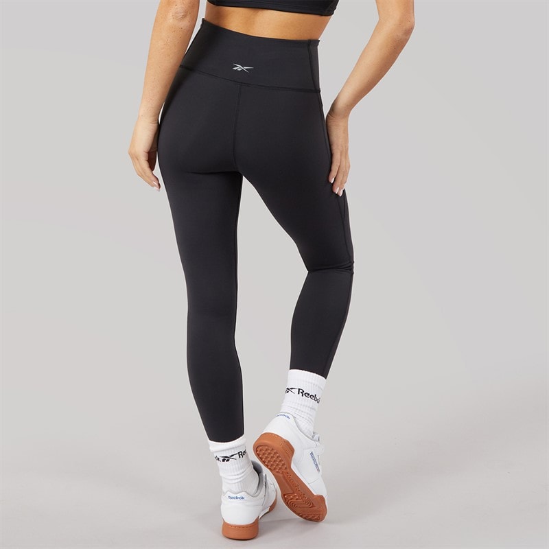 Reebok Womens Lux High Waist Tight Leggings Black - Image 2