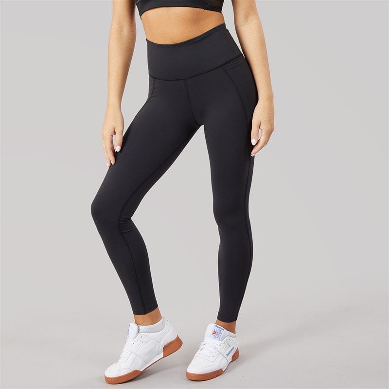 Reebok Womens Lux High Waist Tight Leggings Black - Image 3