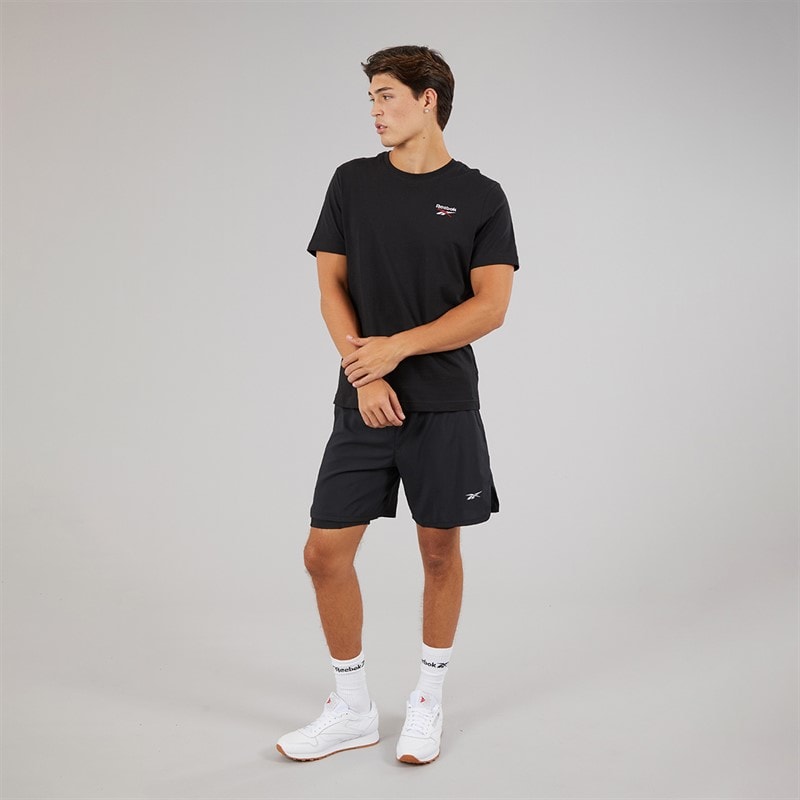 Reebok Mens Running 2-In-1 Shorts Black - Image 4