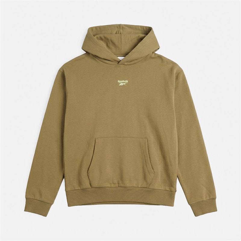Reebok Junior Boys Logo Hoodie Khaki
