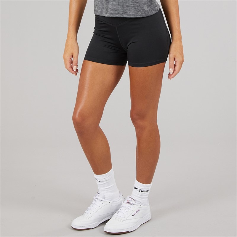Reebok Womens Workout Ready Basic Hot Shorts Night Black - Image 1