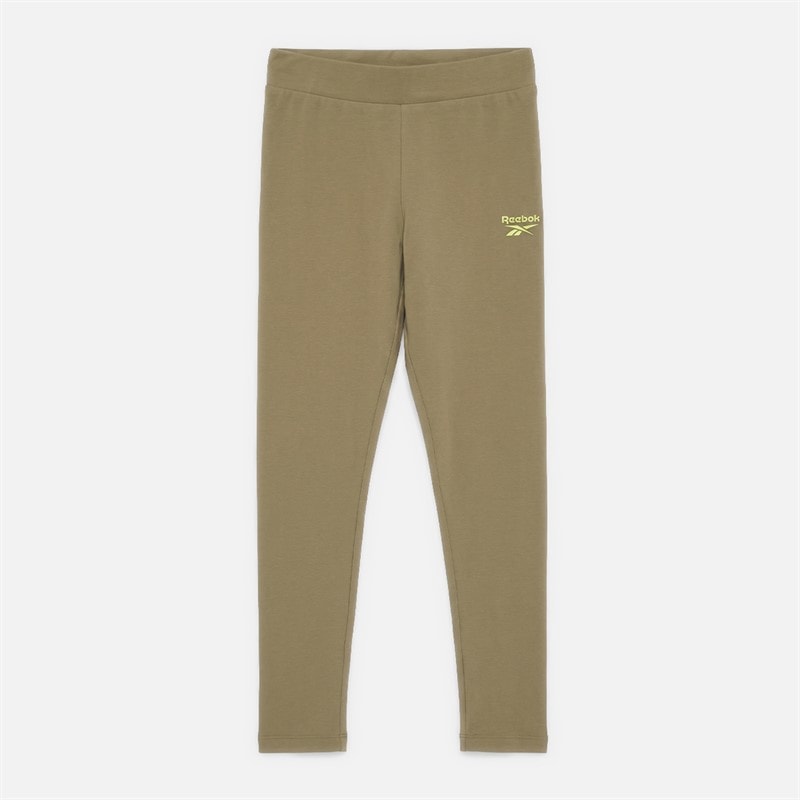 Reebok Junior Girls Core Leggings Khaki