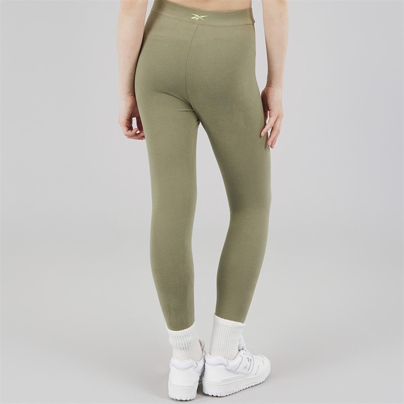 Reebok Junior Girls Core Leggings Khaki - Image 2