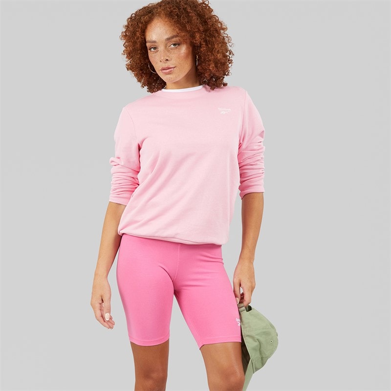 Reebok Womens Reebok Identity Small Logo French Terry Sweathshirt Astro Rose - Image 3