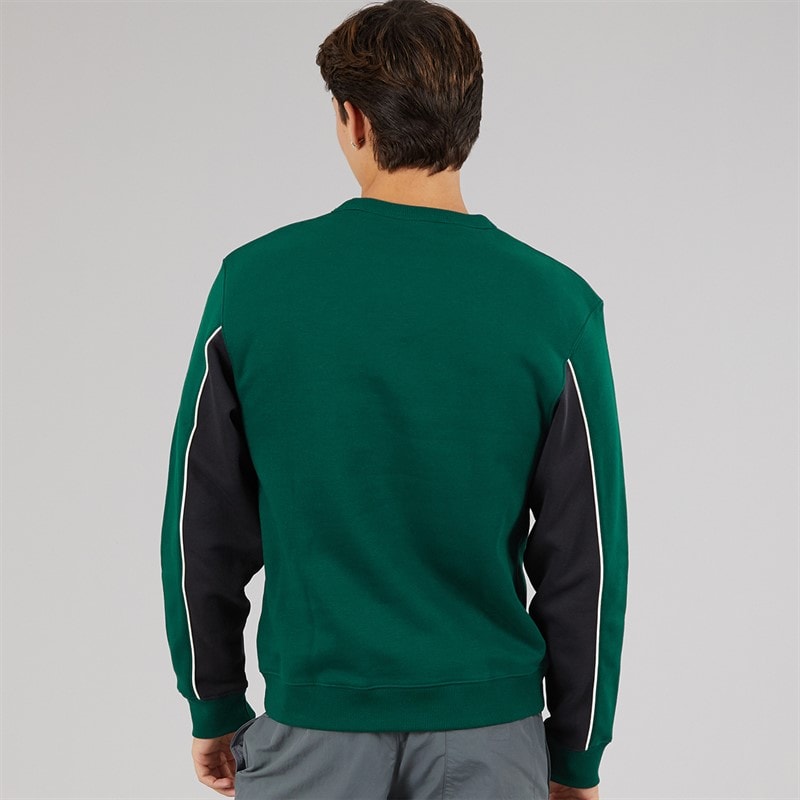 Reebok Mens Classics Team Tradition Crew Sweatshirt Collegiate Green - Image 2