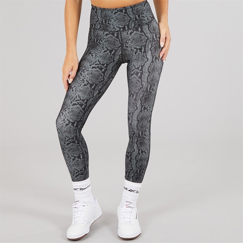 Reebok Womens ID Train AOP High Waist Tight Leggings Black