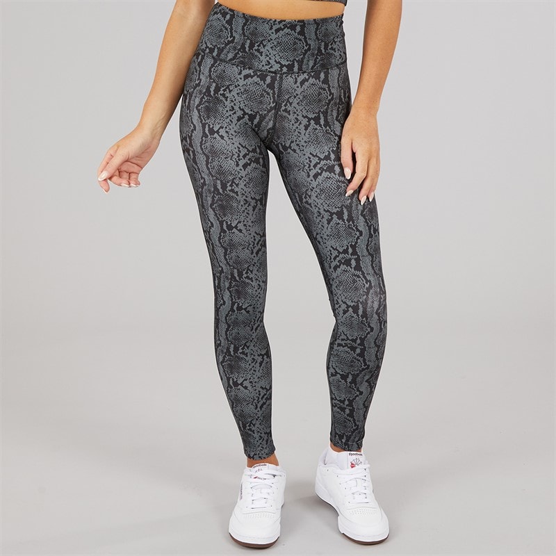 Reebok Womens ID Train AOP High Waist Tight Leggings Black - Image 3