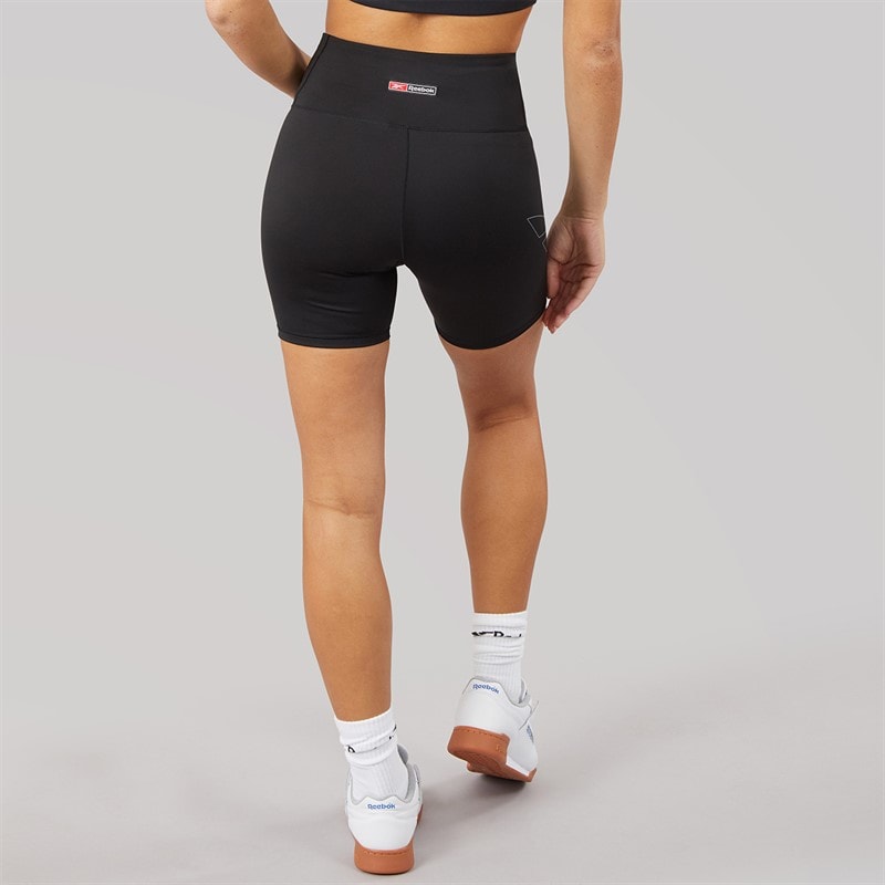 Reebok Womens Lux Bold Bike Shorts Black - Image 2