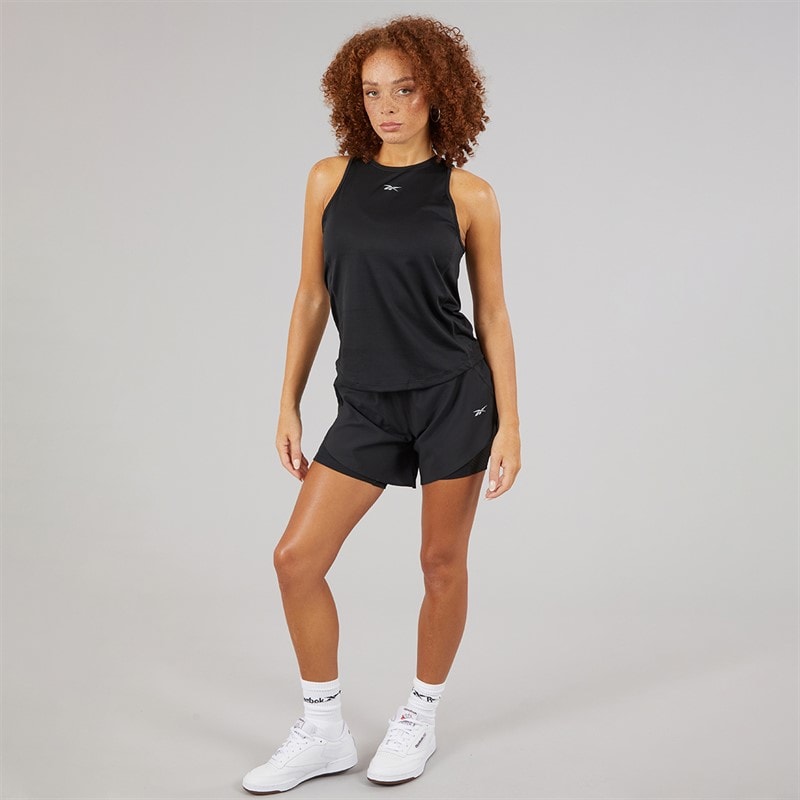 Reebok Womens Running 2-In-1 Shorts Night Black - Image 3