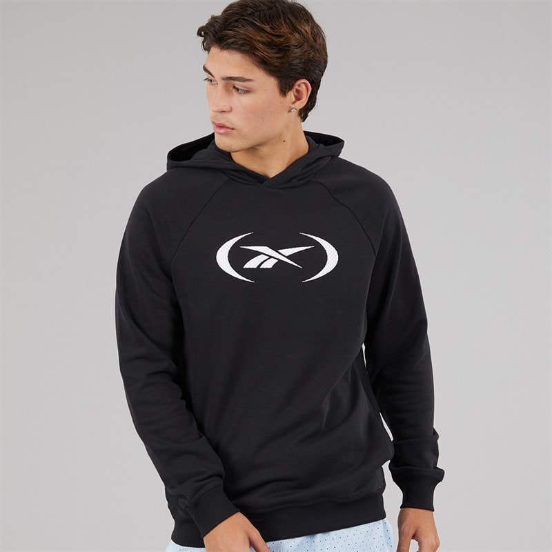 Reebok Mens Reebok Basketball Hoodie Black