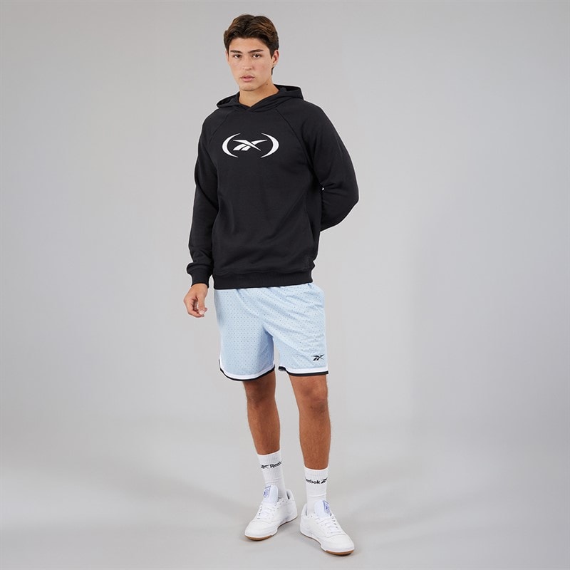 Reebok Mens Reebok Basketball Hoodie Black - Image 3