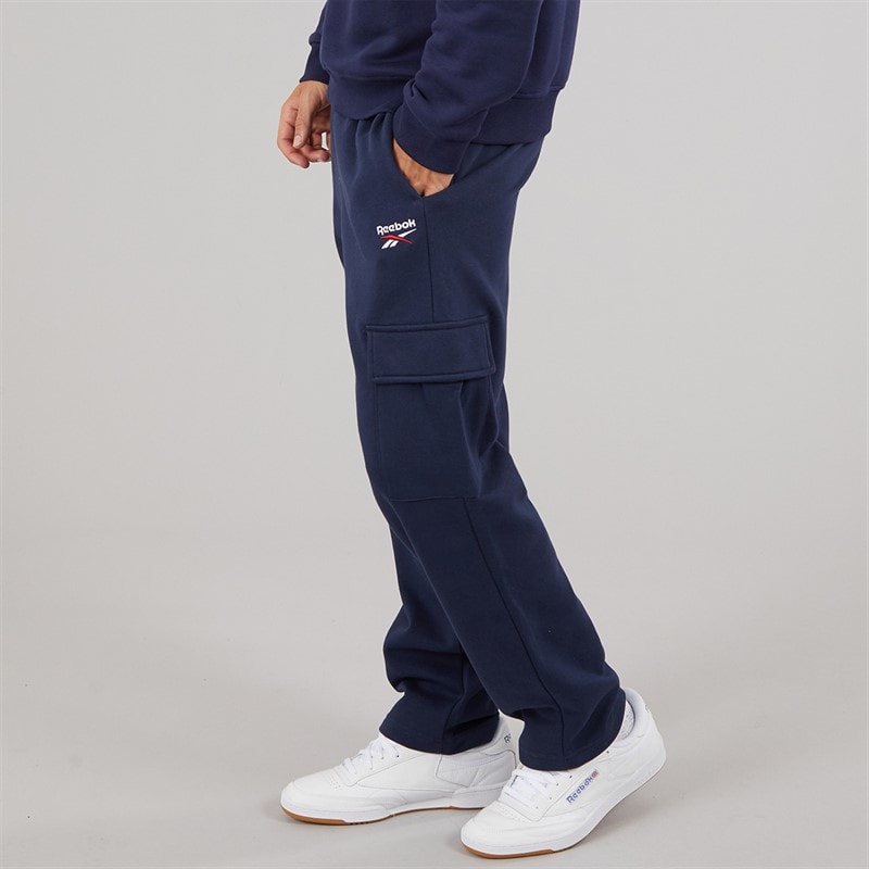 Reebok Mens Identity Small Logo Cargo Pants Vector Navy - Image 3