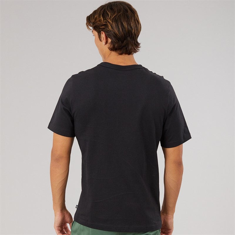 Reebok Mens Graphic Series Hype Text T-Shirt Black - Image 2