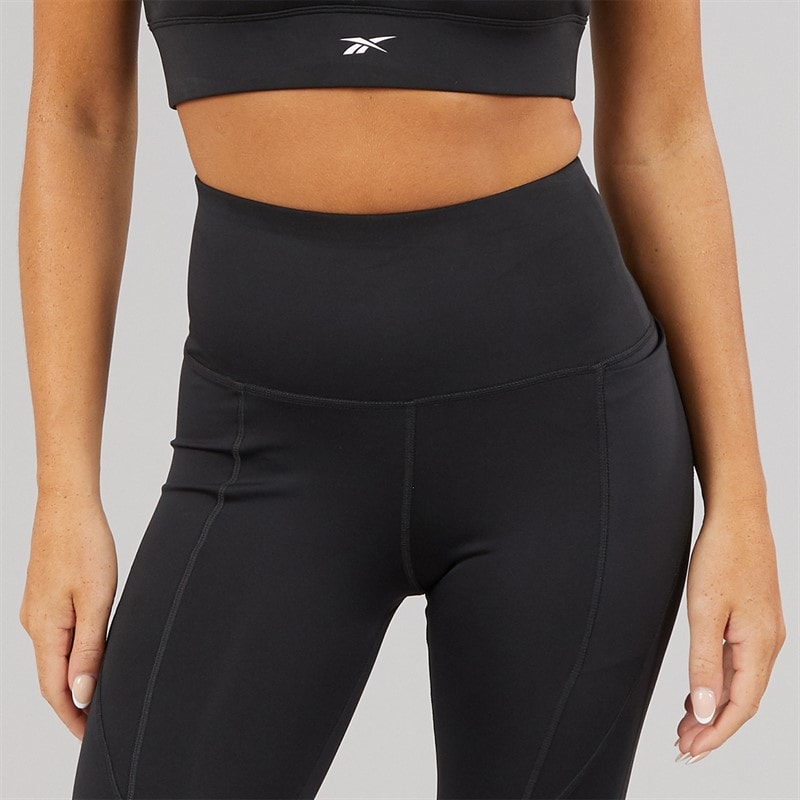Reebok Womens Workout Ready High Rise Tight Leggings Night Black - Image 5