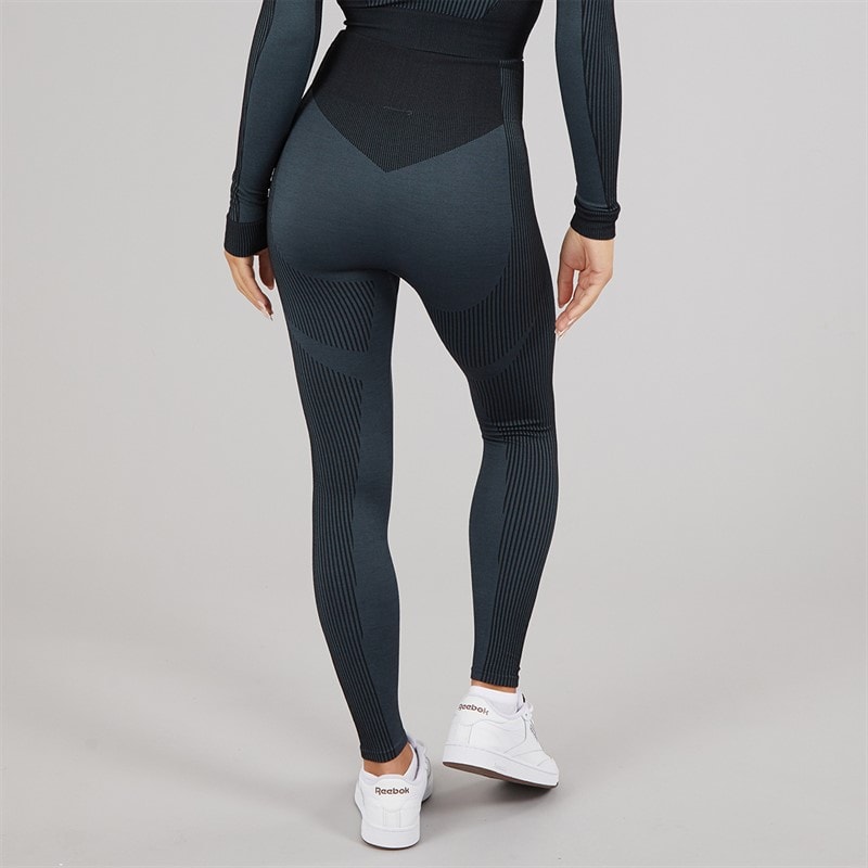 Reebok Womens RBK Lab Seamless 7/8 Tight Leggings Black - Image 3