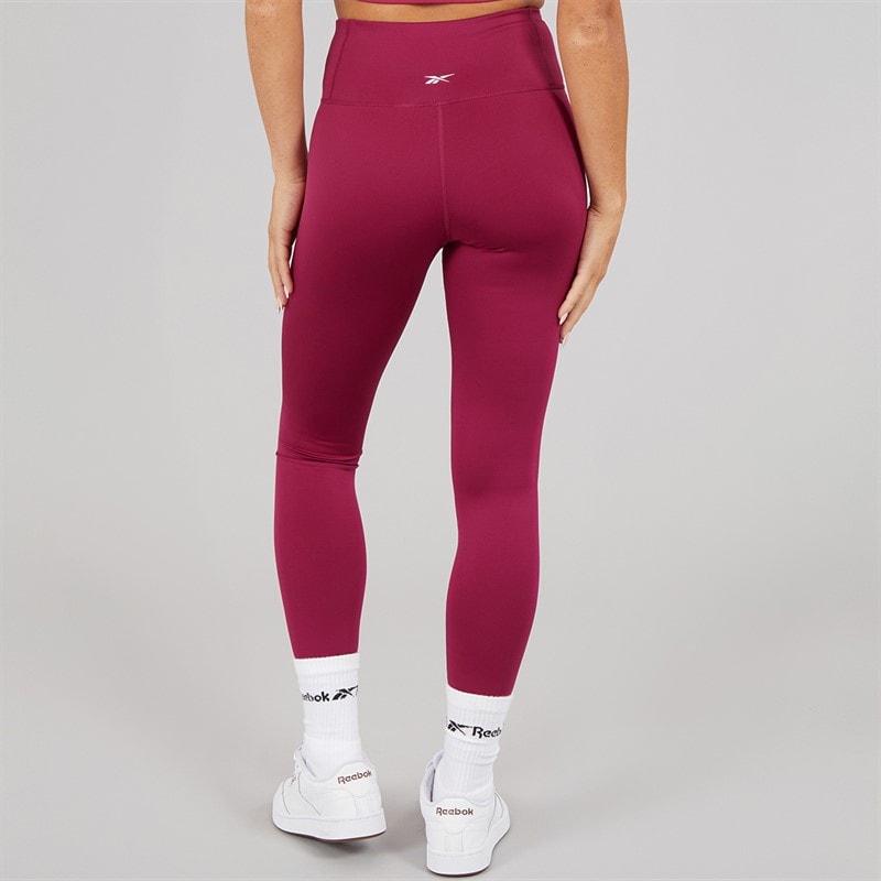 Reebok Womens ID Train High Waist Tight Leggings Very Berry - Image 2