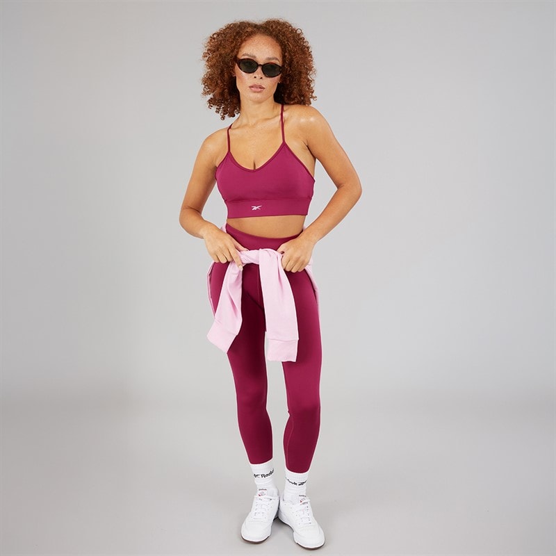 Reebok Womens ID Train High Waist Tight Leggings Very Berry - Image 4