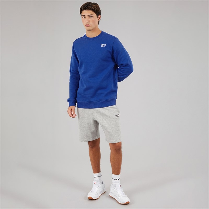 Reebok Mens Reebok Identity Small Logo Fleece Sweatshirt Boundless Blue - Image 4