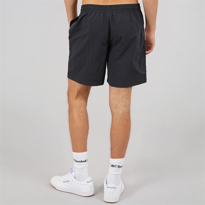 Reebok Mens Classics Vector 7 Inch Woven Shorts Black/Chalk - Image 3