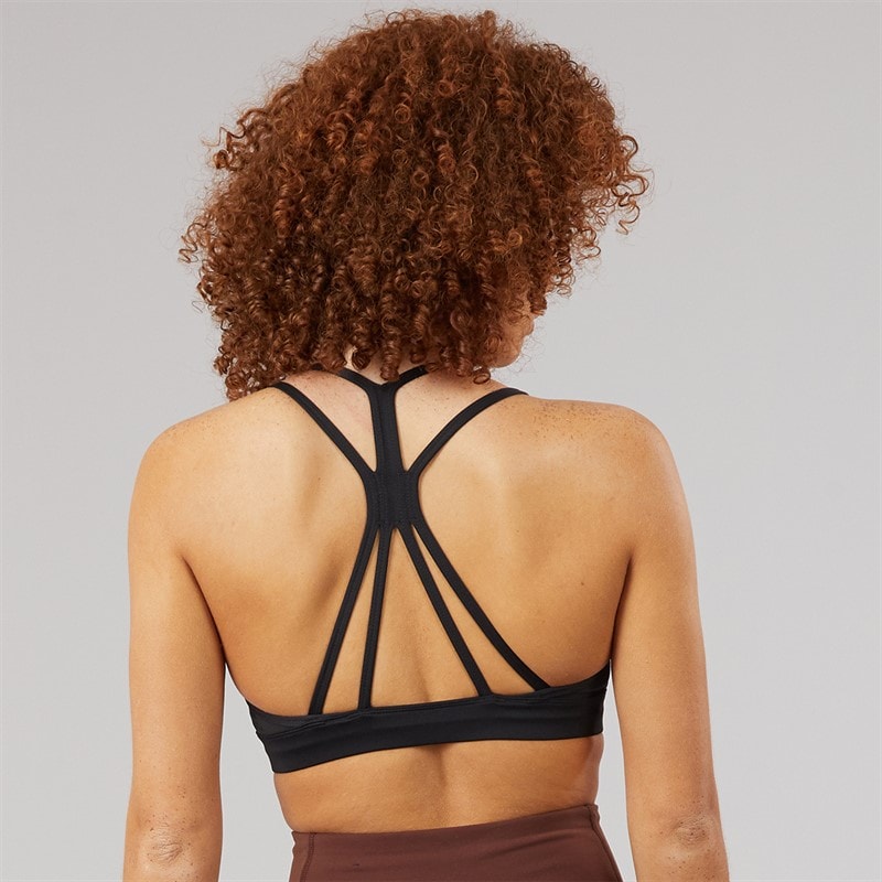 Reebok Womens Lux Low Impact Sports Bra Top Black - Image 2