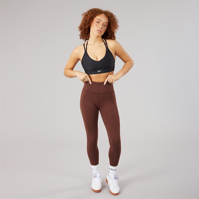 Reebok Womens Lux Low Impact Sports Bra Top Black - Image 3