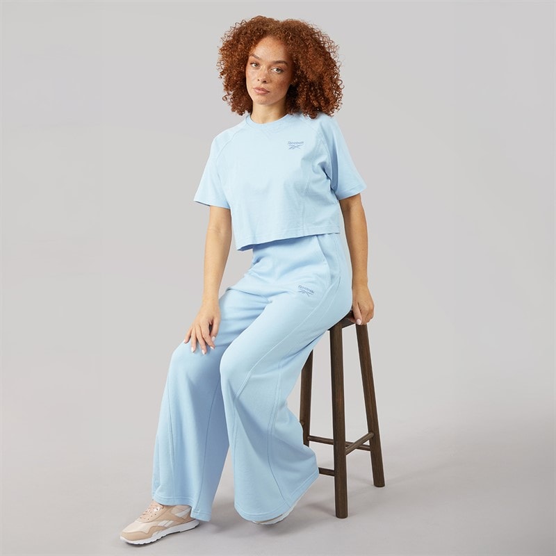 Reebok Womens Icon Elements French Terry Joggers Y2K Blue - Image 4