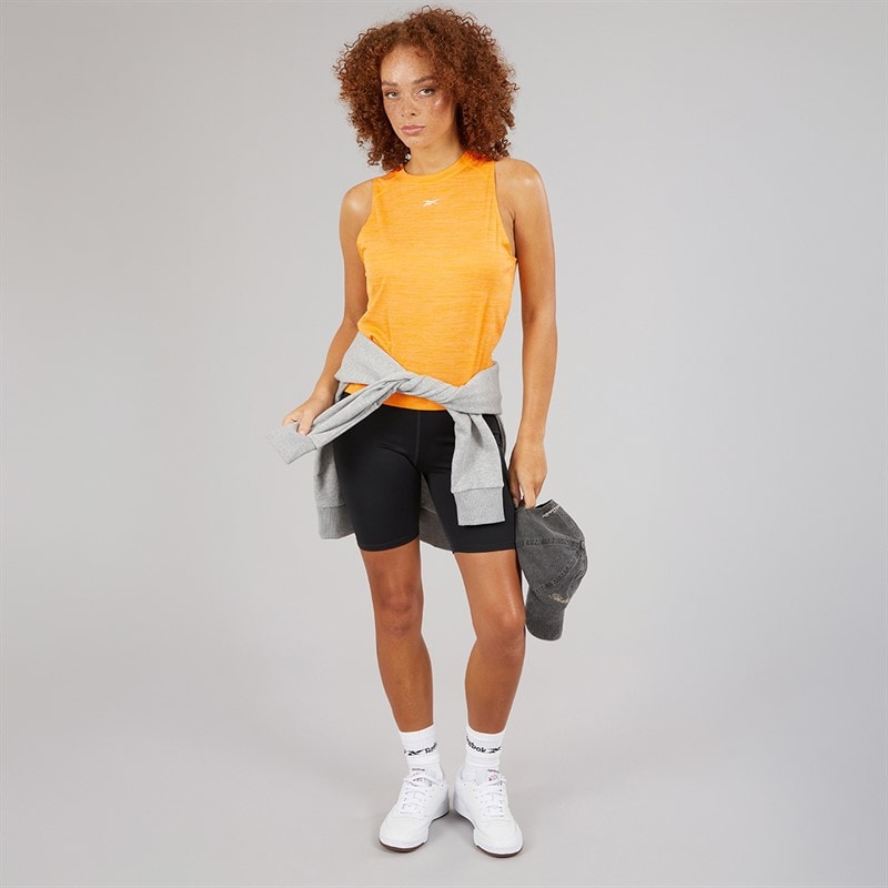 Reebok Womens ID Train Tank Top Electric Amber - Image 3