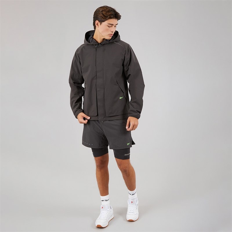 Reebok Mens RBK Lab 2-In-1 Training Shorts Washed Black - Image 4