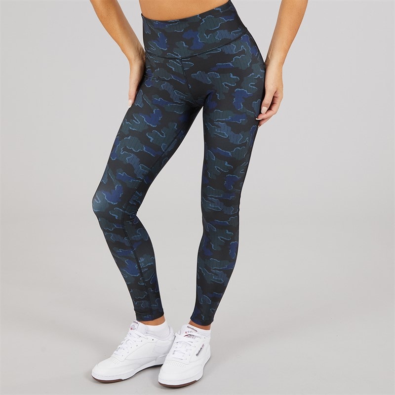 Reebok Womens ID Train Camo High Waist Tight Leggings Black - Image 3
