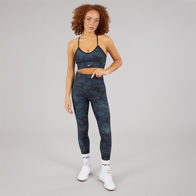 Reebok Womens ID Train Camo High Waist Tight Leggings Black - Image 4