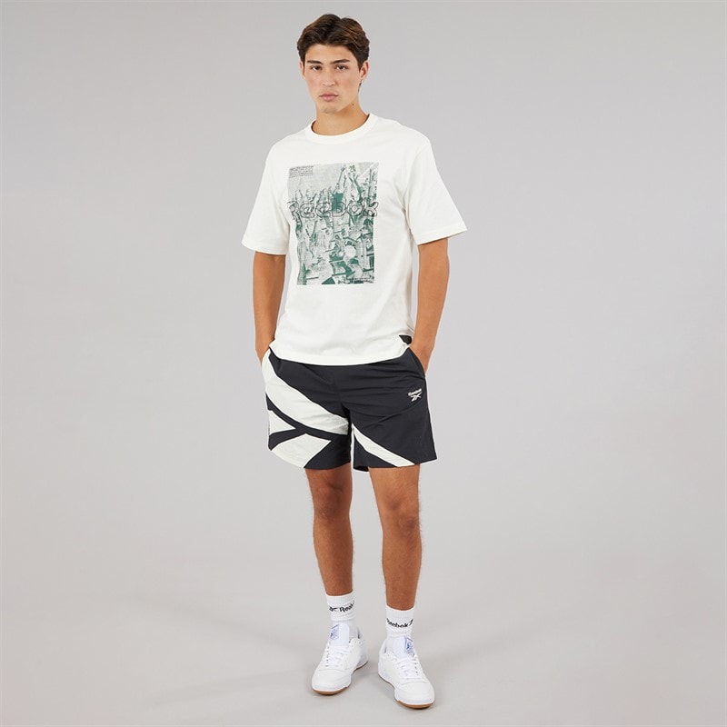 Reebok Mens Classics Team Tradition T-Shirt Chalk - Image 3